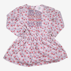 BONPOINT 6 ans robe brodé main motif fleurs