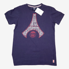 PSG 12 ans tee-shirt marine Tour Eiffel