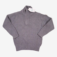 ZARA 4 ans pull gris col montant à fermeture