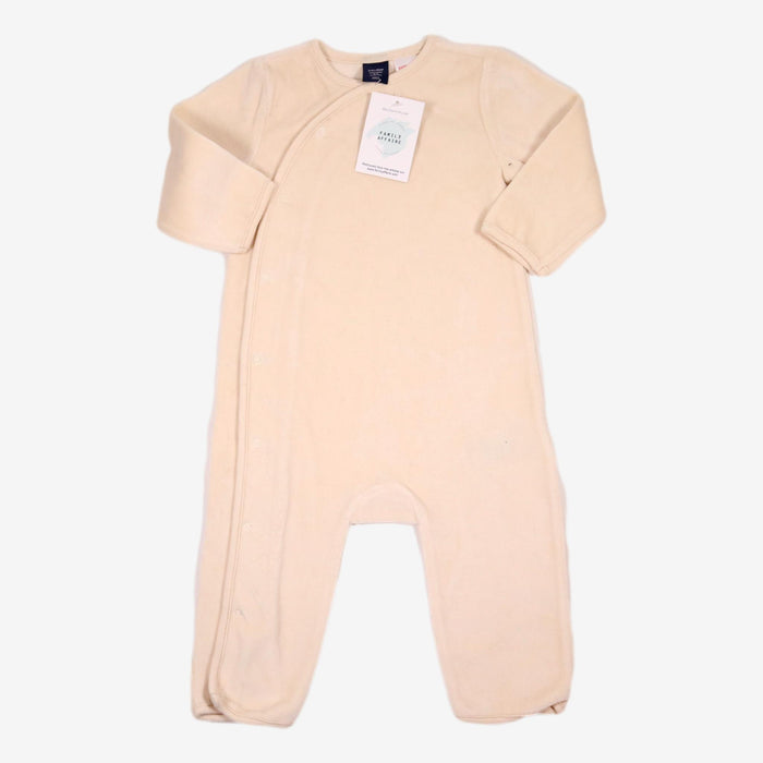 GAP 18 mois pyjama sans pieds velours beige