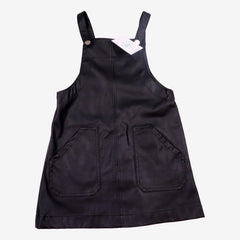 ZARA 6 ans Robe salopette en skaï noir