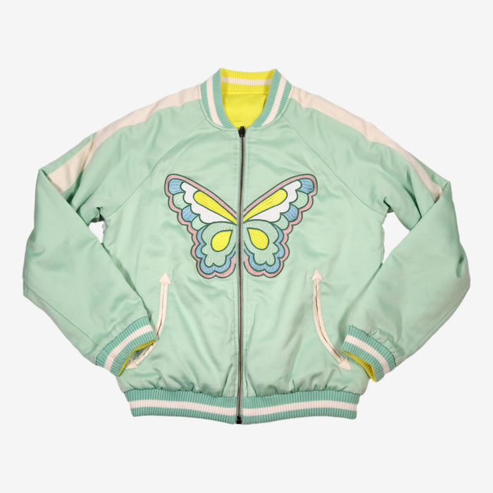 STELLA MC CARTNEY Blouson turquoise réversible