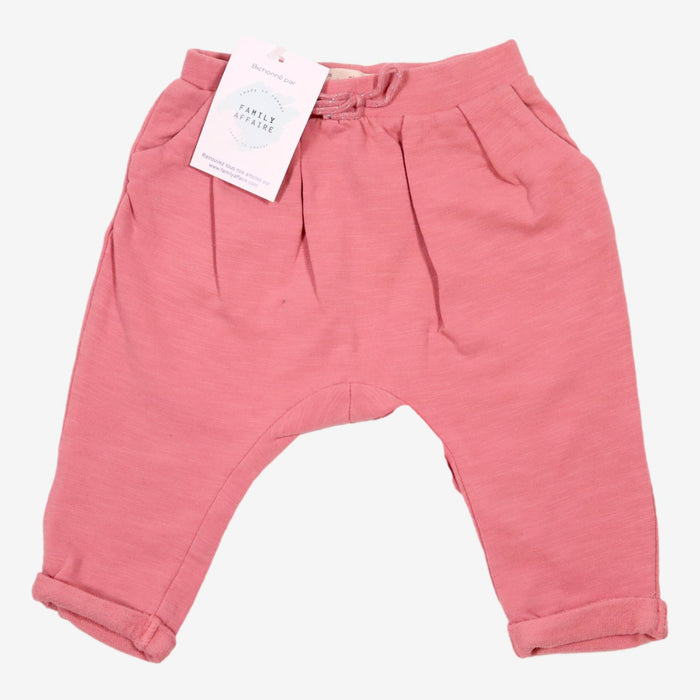 ZARA 6 mois Pantalon léger rose coton