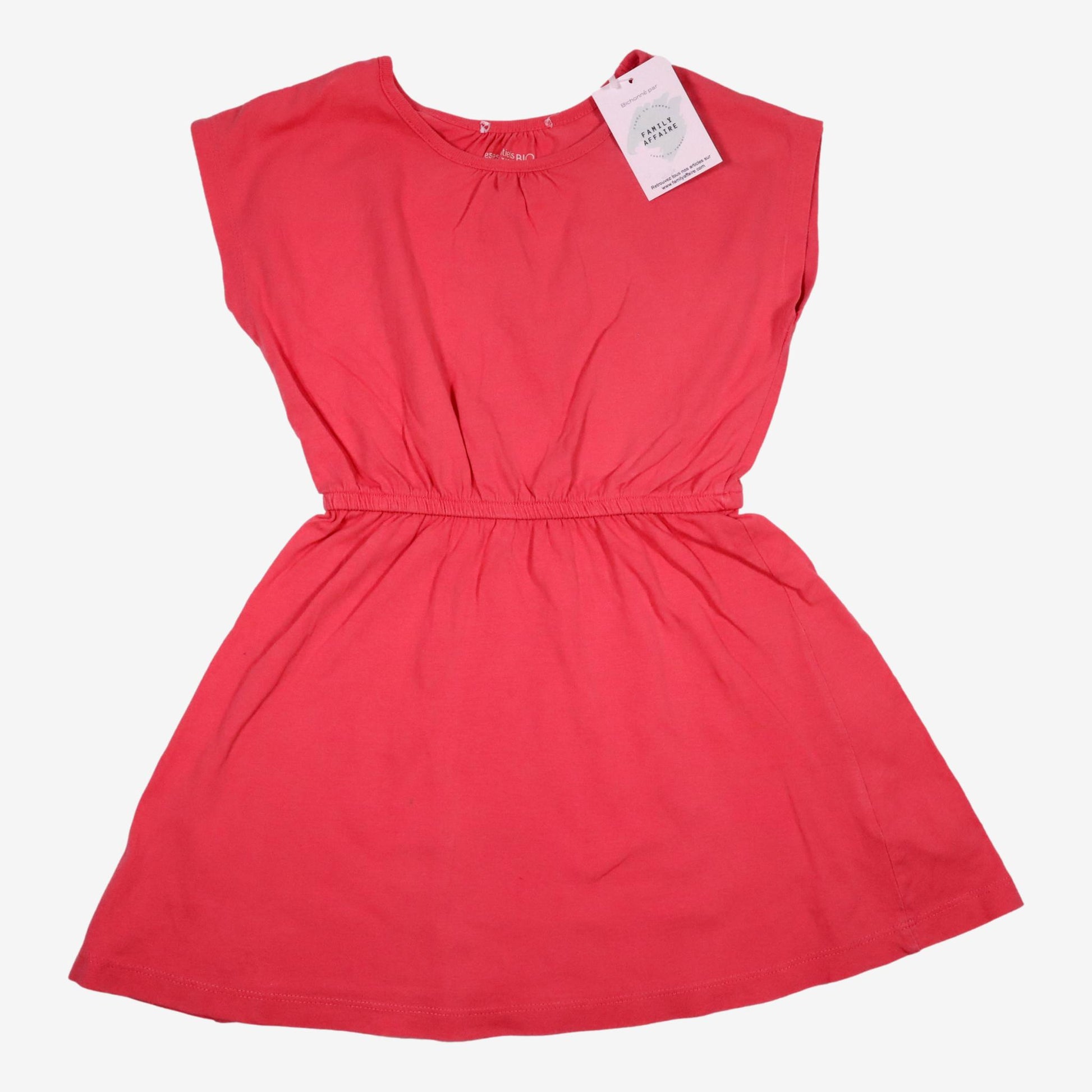 MONOPRIX 5 ans Robe ceintrée rose