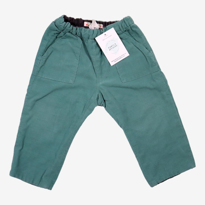 BONPOINT 18 mois Pantalon velours vert amande