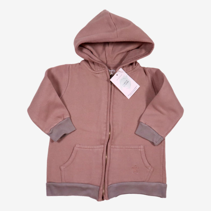 NUMAÉ 2 ans Sweat à capuche vieux rose