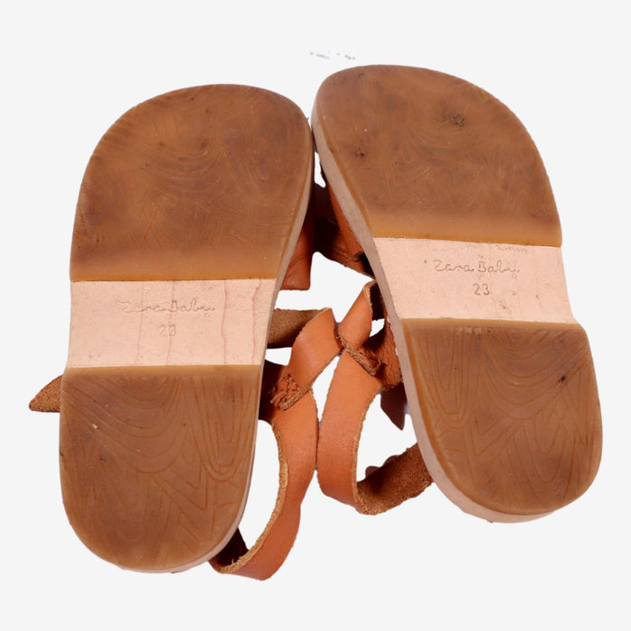 ZARA P23 sandales marron camel