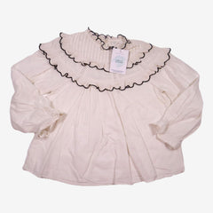 ZARA 7 ans Blouse blanche col à volants