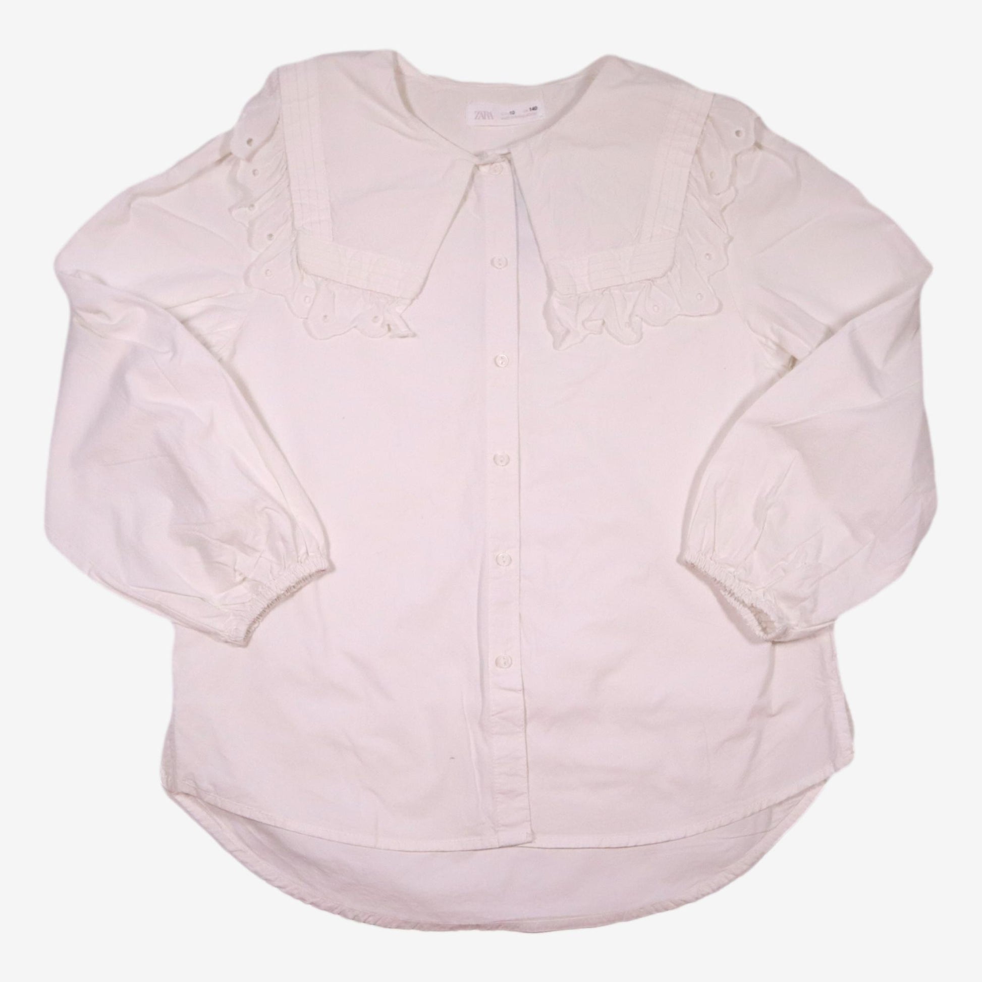 ZARA 10 ans Blouse blanche avec col