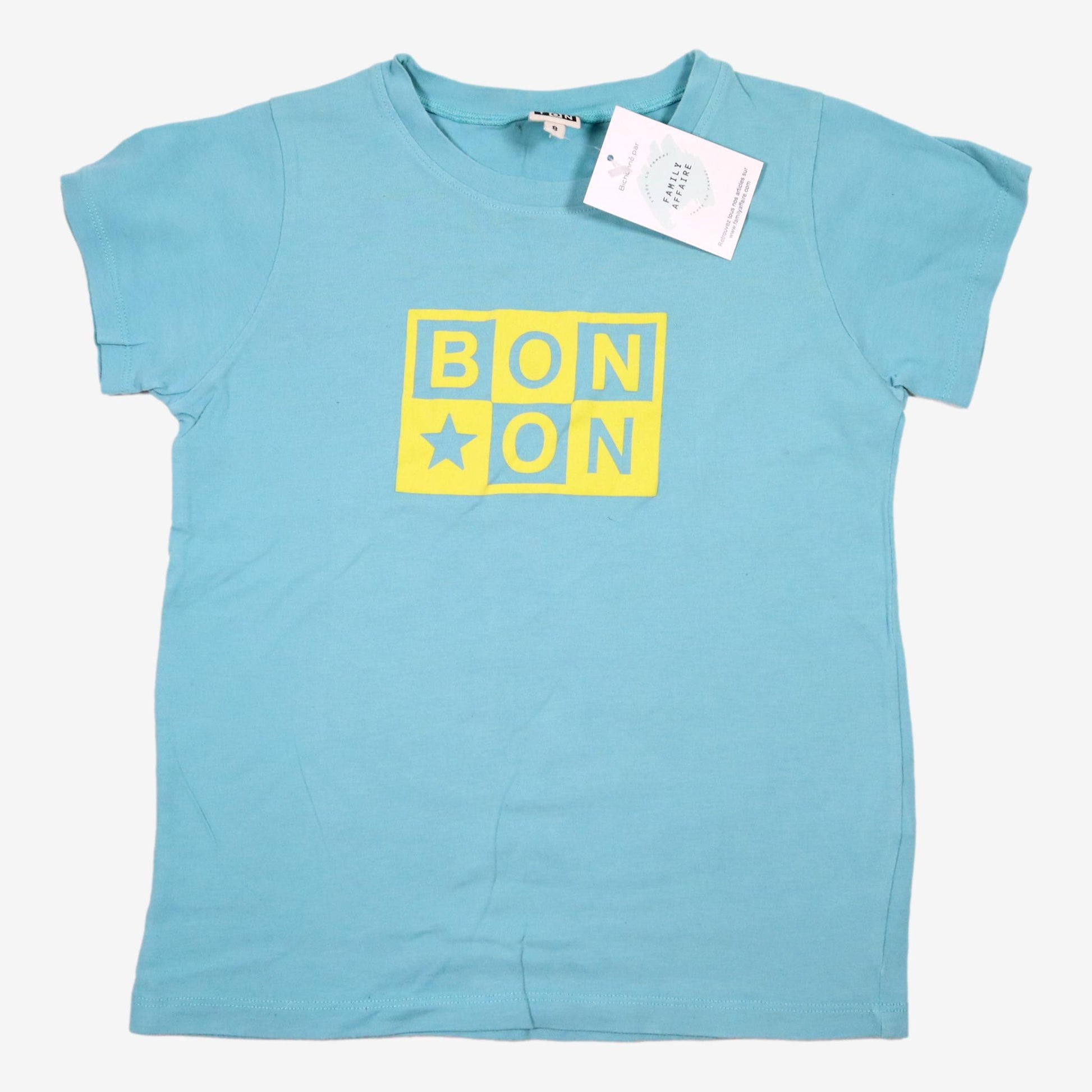 BONTON 8 ans tee-shirt bleu "BONTON"