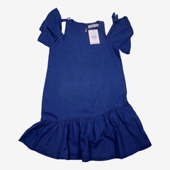 ZARA 8 ans Robe en chambray à volants