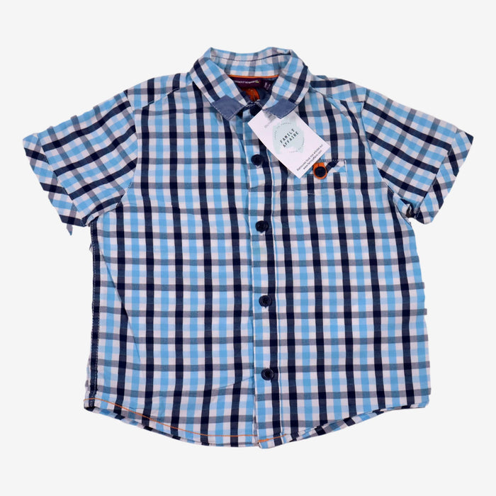 SERGENT MAJOR 3 ans chemise quadrillée bleu