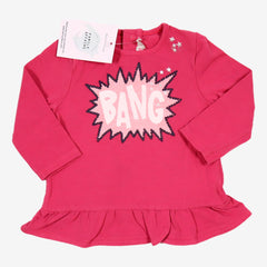 BILLIEBLUSH 6 mois tee-shirt rose "BANG"