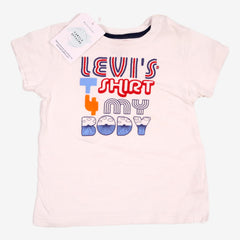 LEVI'S 2 ans tee-shirt blanc à écritures colorées