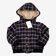 BONPOINT 3 ans Blouson carreaux fourré