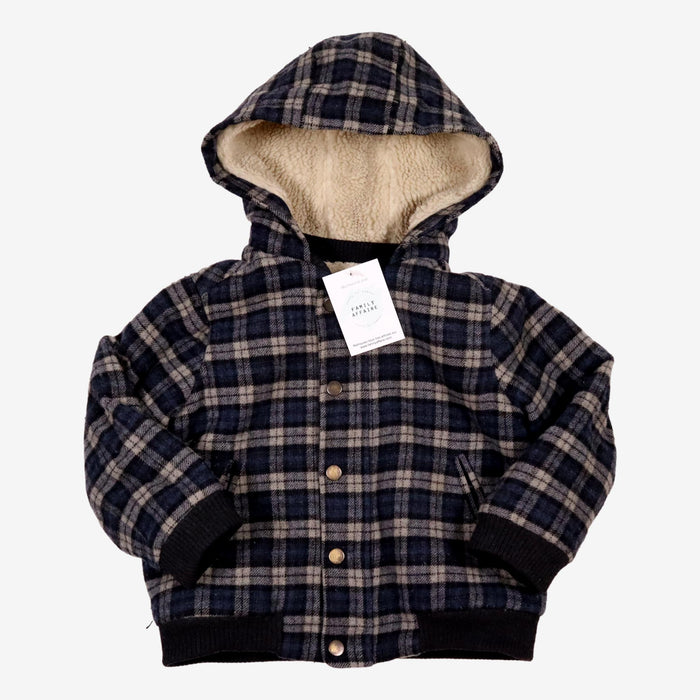 BONPOINT 3 ans Blouson carreaux fourré