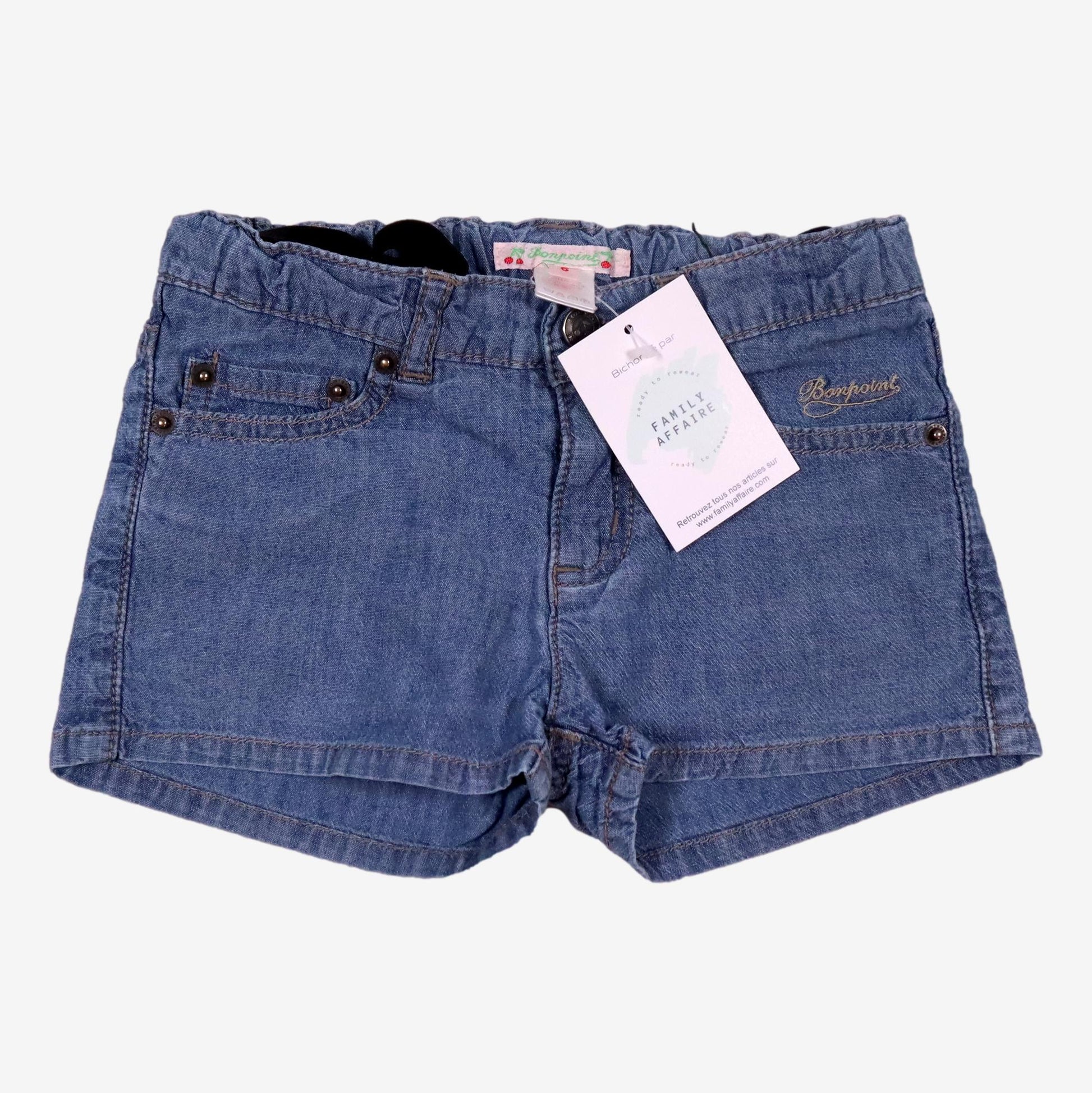 BONPOINT 6 ans short jean bleu