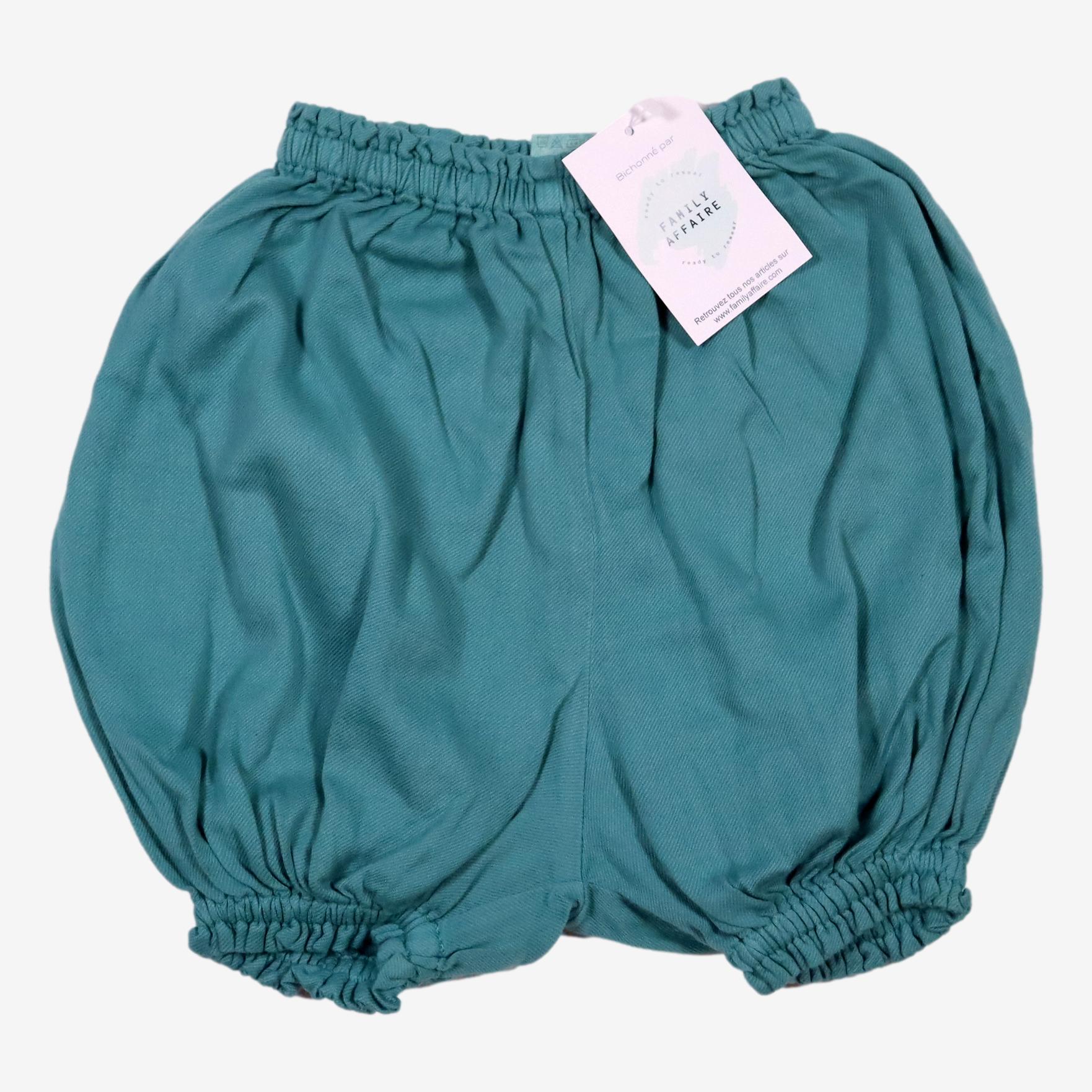 BONTON 6 mois bloomers bleu turquoise