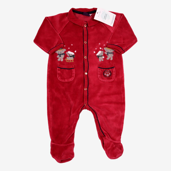 SERGENT MAJOR 6m pyjama velours rouge