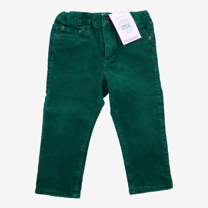 BONPOINT 18 mois pantalon velours vert