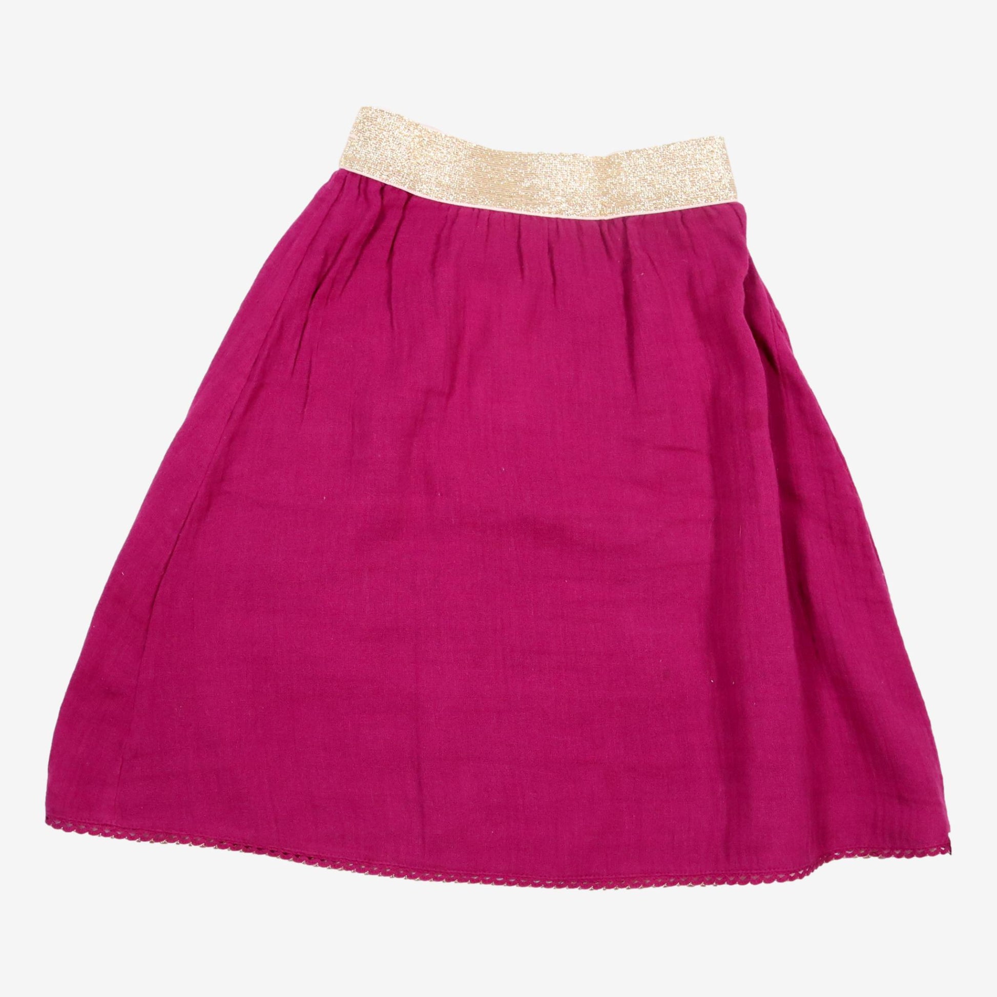 BLUNE 4 ans jupe violette ceinture dorée