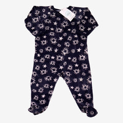 PETIT BATEAU 6m Pyjama velours bleu étoiles