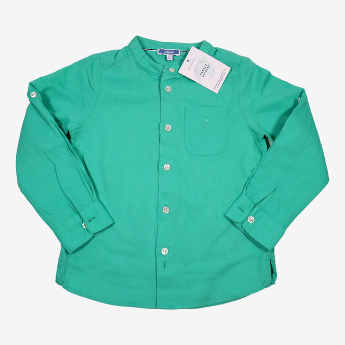 JACADI 5 ans chemise verte lin