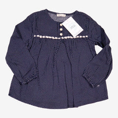 LC KIDS 2 ans blouse marine pois blanc