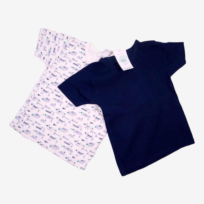 PETIT BATEAU 5 ans Lot de 2 teeshirts