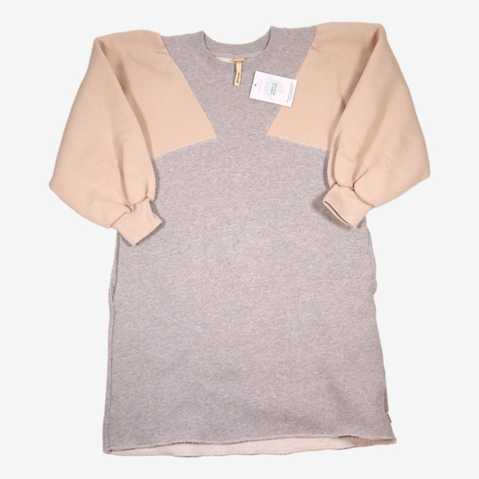 BELLEROSE 12 ans robe sweat gris beige