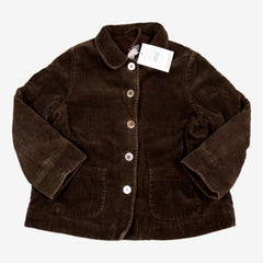 BONTON 6 ans veste velours marron doublé polaire