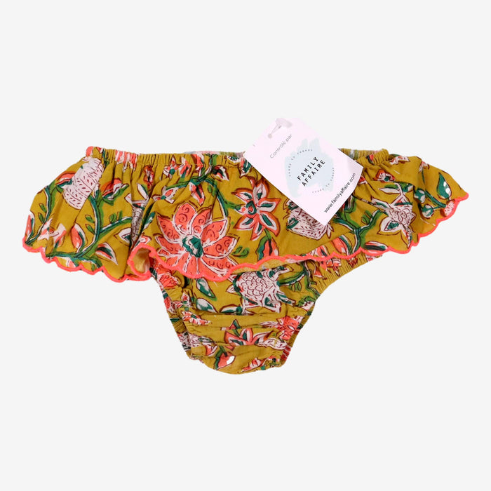 LOUISE MISHA 4 ans Culotte de bain jaune imprimé florale