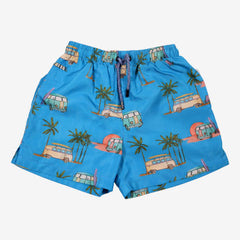 Short de bain bleu motifs van 4 ans