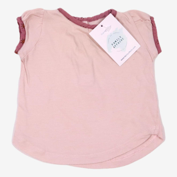 BONPOINT 6 mois T-shirt rose pâle