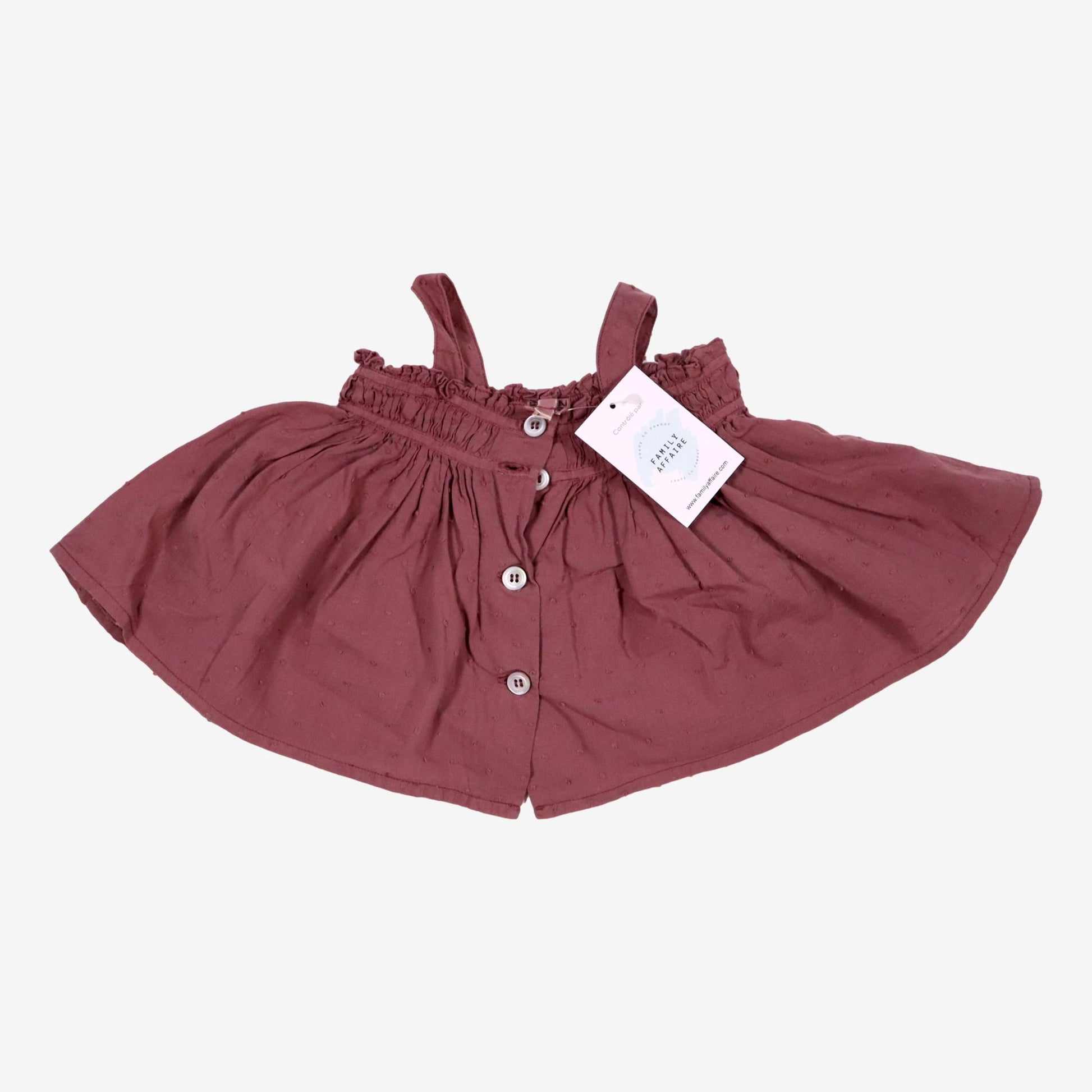 BONTON 6 mois Blouse mauve ample