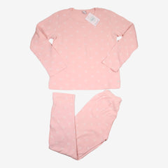 PETIT BATEAU 10 ans pyjama rose étoile blanche