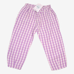 ZARA 3/4 ans pantalon carreaux violet