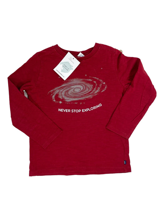 OKAIDI 4 ans tee shirt rouge galaxie