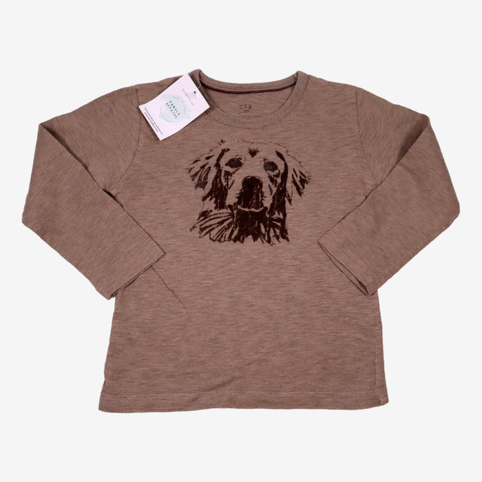 C.F.K. 4 ans Tee-shirt labrador marron