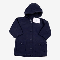 DIOR 12 mois Manteau bleu marine à capuche