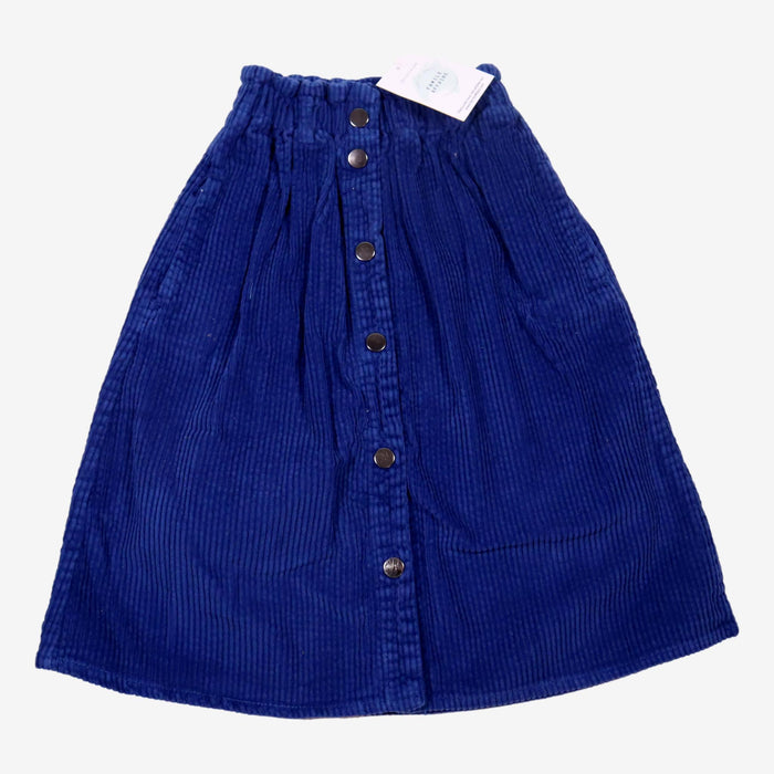 ZARA 6 ans Jupe boutonnée en velours bleu