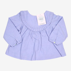 JACADI 12m blouse bleu ciel