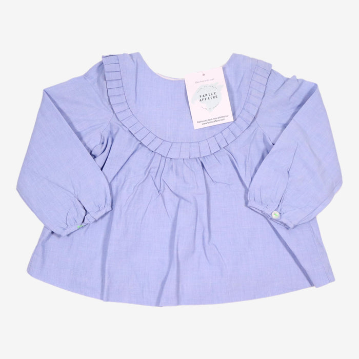 JACADI 12m blouse bleu ciel