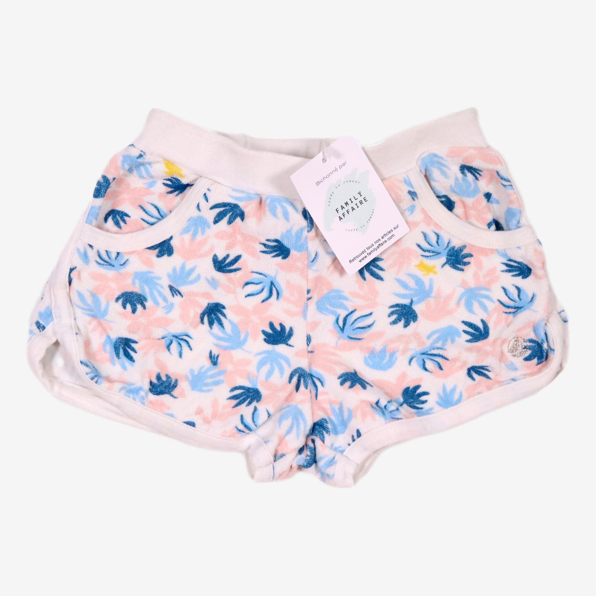 PETIT BATEAU 6 ans Short motifs feuilles en éponge