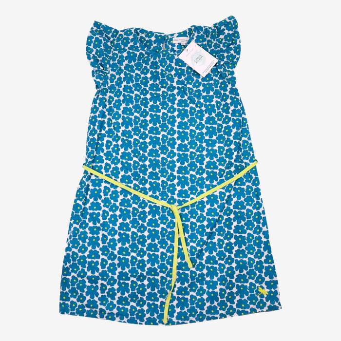 BLEU COMME GRIS 8 ans robe fleurs bleu turquoise