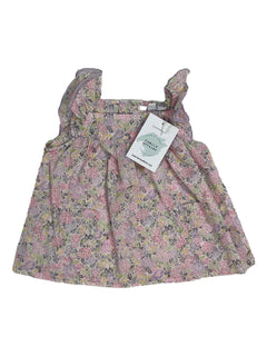 JACADI 12 mois blouse fleur rose