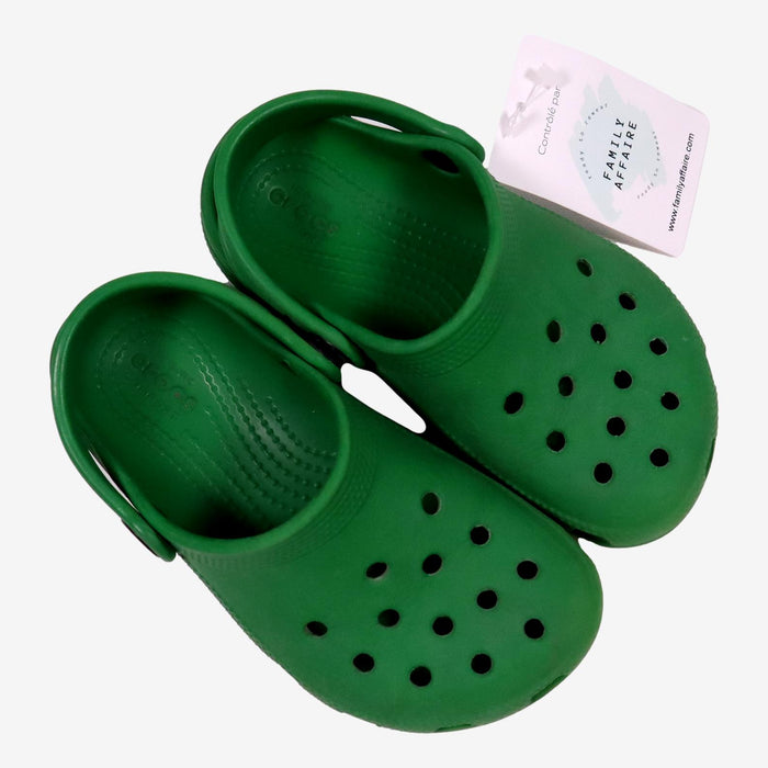 CROCS 27/28 chaussures plastique de plage vertes