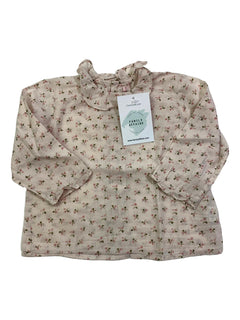 BONPOINT 12 mois Blouse rose fleurie