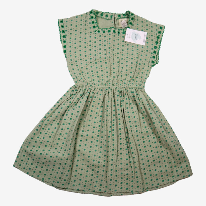 WANDER & WONDER 5/6 ans robe verte motifs