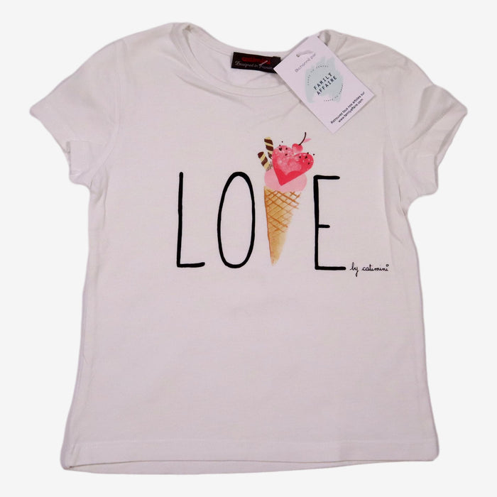 CATIMINI 4 ans t-shirt glace "LOVE"